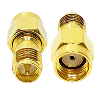 Adaptador Coaxial RF de Fábrica, Conector RP de Polaridad Inversa, Macho a Hembra, SMA a RP SMA