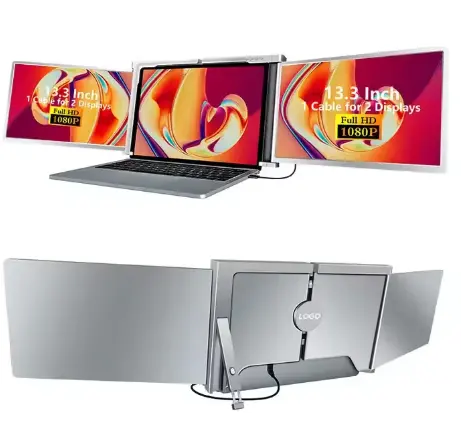 14 inch portable monitor dual screen laptop lcd screen IPS FHD Laptop Monitor Laptop Extension Display Portable Monitors