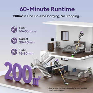 Aspiradora Inalámbrica Liberbot L5, Alta Potencia de Succión, Aspiradora de Mano Ligera para Limpieza del Hogar, Alfombras y Pelo de Mascotas - Product Image 3