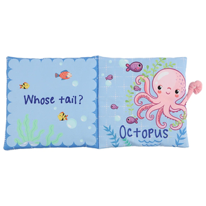Libro Sensoriale in Stoffa Personalizzato OEM ODM con Nuovo Design per l'Apprendimento Precoce delle Creature Marine - Product Image 4