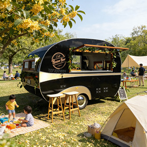 Custom Size Mobile Food <b>Cart</b> <b>Foldable</b> Design Street Snack Food <b>Cart</b> for Night Market - Product Image 1