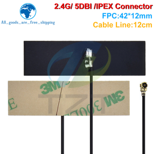 Antena Interna WIFI TZT de 2.4 GHz, FPC 5dBi, Conector IPX IPEX, Antena Omnidireccional, Sistema WLAN IEEE 802.11 <span class=keywords><strong>b</strong></span>/<span class=keywords><strong>g</strong></span>/<span class=keywords><strong>n</strong></span> - Product Image 5