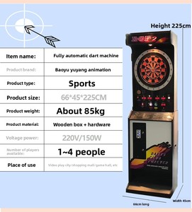 Machine <span class=keywords><strong>de</strong></span> fléchettes électronique intelligente professionnelle à vendre, pour les plus <span class=keywords><strong>de</strong></span> 6 ans, utilisée en club, <span class=keywords><strong>cible</strong></span> souple lumineuse et jeu d'arcade avec paiement par jeton - Product Image 5