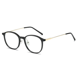 Nouvelle monture de lunettes ovale TR90 pour femmes, protection anti-lumière bleue, monture complète, verres AC, style coréen, lunettes tendance - Product Image 2