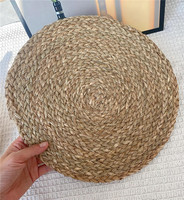 Tampons en jonc de mer Offre Spéciale napperons de Table tissés rotin chargeur plaque tapis maison cuisine utiliser napperons de paille durables