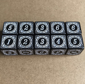 Mô Hình Cổ 16Mm 6-Mặt Xúc Xắc Kỹ Thuật Số Cá Tính Màu Acrylic Trò Chơi & Cờ Vua Mảnh Hình Vuông Chạy Nhóm Phụ Kiện - Product Image 3