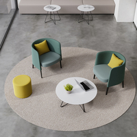 Fauteuil de salon moderne en direct d'usine, structure en bois massif, mousse haute densité, tissu, fauteuil de loisirs pour bureau, réunion, appartement, hôtel