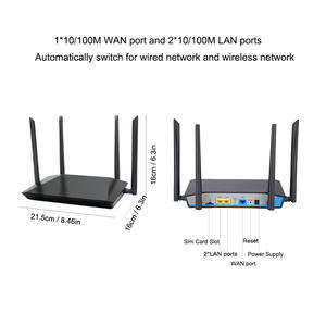 Vendere i prodotti su <span class=keywords><strong>Internet</strong></span> 300M Wireless 4G Router Wifi 1WAN + 2LAN 4G LTE Router con Slot per Sim Card con 4*5 DBi antenne - Product Image 5
