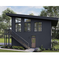 Maisons préfabriquées Structure en acier Petite Maison Maisons en conteneur avec salle de bain complète Studio Bâtiment écologique Entrepôt Garage