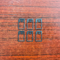 Adaptadores de tarjeta Nano SIM, adaptador de tarjeta SIM estándar, PIN de expulsión para iPhone X XS Max XR 7 8 6 6S, teléfonos móviles de la 5S