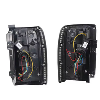 LED Schmale Rückleuchte für Mitsubishi Pajero Montero 91-99 V33 V43 V55 Rücklicht-Baugruppe 5500K 6000LM Schwarzes Gehäuse