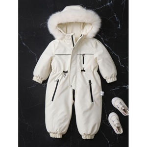 Tuta Unisex Invernale 2024 in Tinta Unita, Spessa, per <span class=keywords><strong>Sci</strong></span> e Arrampicata, Impermeabile, Monopezzo Apribile per Neonati - Product Image 4