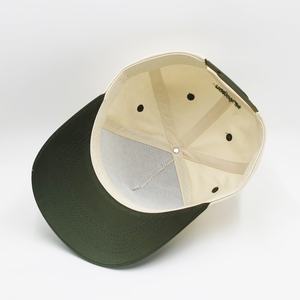 หมวกเบสบอลสองสี OEM ปักโลโก้ ผ้าฝ้ายพรีเมียม หมวกกันแดดสองสี ป้องกันรังสียูวี ทรงกลาง หมวก Trucker แบบกำหนดเอง - Product Image 4