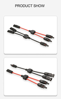 Connecteur en Y Premium Mc.4 3 en 1, solution étanche IP68 pour systèmes solaires, 1500V 30A