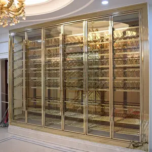 Kim Loại Rượu Glass Display Bar Cabinet Đối Với Khách Sạn Nhà Hàng Rượu Lưu Trữ