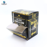 Étagère d'impression de conception de taille personnalisée prête 250g boîte de présentation d'emballage de tabac à cigares en carton blanc
