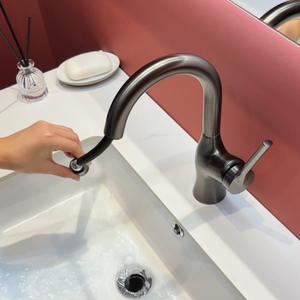 Robinet <span class=keywords><strong>de</strong></span> salle <span class=keywords><strong>de</strong></span> bain moderne à double <span class=keywords><strong>lame</strong></span>, multifonctionnel, à poignée unique, <span class=keywords><strong>eau</strong></span> chaude et froide, en céramique - Product Image 5