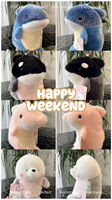 Pendentifs en peluche Série Marine : Dauphin, Requin, Phoque – Jouets en peluche, Breloques pour sacs, Compagnons de bureau, Adorables figurines, Ornements en peluche