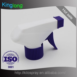 Kinglong factory 28/410 ребристый синий белый пластиковый триггерный распылитель - Product Image 2