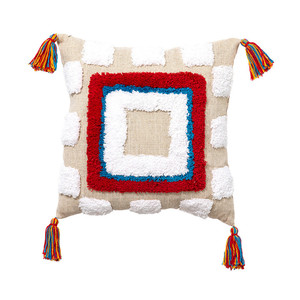 Federa per cuscino da tiro retrò etnica in stile marocchino fodera per cuscino in cotone trapuntato fatto a mano fodera per cuscino per la decorazione del divano di casa - Product Image 5