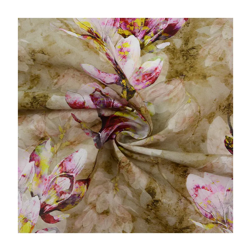 Напечатанная на заказ цифровая цветочная ткань Премиум Liberty хлопчатобумажная ткань для женщин шаль