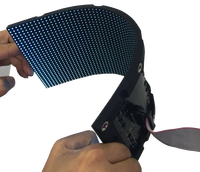 Module LED souple personnalisé P5 haute luminosité pour intérieur - Affichage LED flexible couleur pleine haute qualité P5 180 degrés