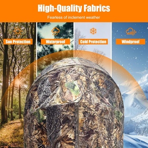 Tenda da Caccia a 3 Pannelli, Rifugio Portatile con Borsa per Trasporto, per Caccia al Cervo, Uccelli Acquatici e Tacchino - Product Image 6
