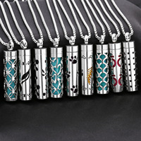 Mode acier inoxydable arrêter de fumer anxiété bijoux inhalateur aromathérapie pendentif huile essentielle diffuseur inhalateur