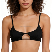 Ensemble de maillot de bain bikini 2 pièces sexy uni pour femme 2025, service OEM, soutiens-gorge et ensembles de bain pour filles