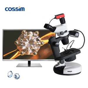 VGM870A <span class=keywords><strong>Microscope</strong></span> numérique trinoculaire Gemological 0.67 ~ 4.5X pour pierres précieuses, <span class=keywords><strong>inspection</strong></span> industrielle et coupe de bijoux - Product Image 1
