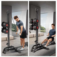 Máquina de Remo Multifuncional Plegable y Ajustable, Equipo de Gimnasio en Casa para Hombres, Pérdida de Grasa y Entrenamiento Muscular