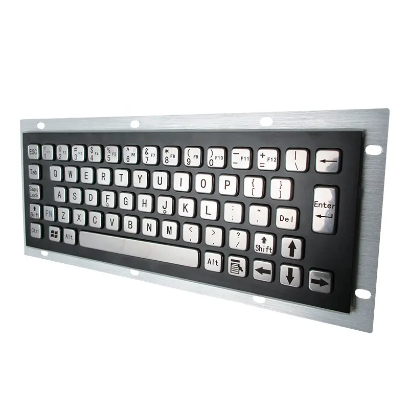 DAVO LIN flat Metal industry stainless steel embedded in English countertop laser operating keyboard