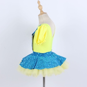 ชุดการแสดงมินเนียนสำหรับเด็กผู้หญิง ชุดเต้นบัลเลต์น่ารัก ประดับเลื่อมวิบวับ ชุดเดรสสำหรับงานปาร์ตี้ - Product Image 2