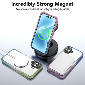 Soonleader Usine En Gros Gradient Anti-Chute Magnétique TPU TPE Bord Cas Antichoc Coloré Conception <span class=keywords><strong>Couverture</strong></span> de Téléphone Pour iPhone 16 - Product Image 3