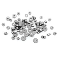 Vente en gros d'accessoires de bijoux en argent Perles de roue plate Perles d'espacement en acier inoxydable Perles de boulier Fournitures et composants de fabrication de bijoux