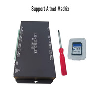Controlador LED JIUAN K8 Artnet de 8 Puertos Direccionables y Programables de 8192 Píxeles para DMX512 AC110-220V 2W Control de Iluminación Manual