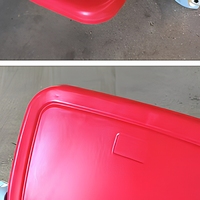 Banc de stade pliable et rotatif en plastique moulé par soufflage avec dossier, pour gymnase extérieur et multisports
