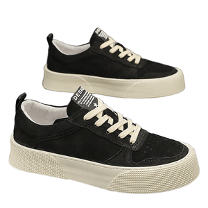 Chaussures décontractées classiques pour hommes respirantes à lacets - Tendance mode, PVC souple, légères, antidérapantes, empeigne en maille, couleur unie - Product Image 1