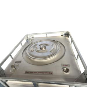 Remplacement durable <span class=keywords><strong>pour</strong></span> réservoir en <span class=keywords><strong>plastique</strong></span> : Conteneur IBC en acier inoxydable SS304 de 1000 L avec <span class=keywords><strong>palette</strong></span> en acier galvanisé et cage à grille - Product Image 2