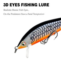 Leurre de pêche coulant Minnow 7,5 cm 9g, 5 couleurs, Nouveau design, Appât dur, Vente directe usine, Matériel de pêche réaliste pour le bar