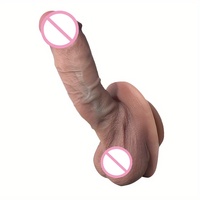 Anales Sexspielzeug Vibrator für Frauen Flüssiges Silikon Doppelriemen Weicher Dildo USB Magnetisches Aufladen Fernbedienung 100% Wasserdicht