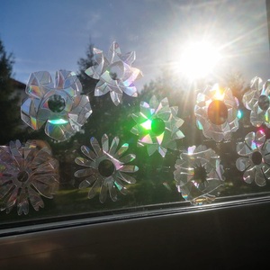 Custom Sun Catcher <strong>Giant</strong> Snow Flakes Decor <strong>Sticker</strong> - Product Image 2
