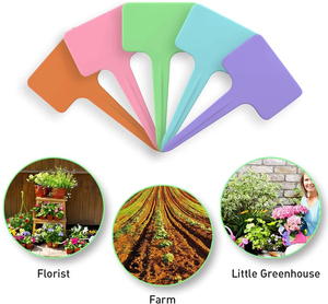 Etiqueta de Plástico Grueso para Plantas, Tipo T, Multicolor, para Jardín, Vivero, Marcador de Flores - Product Image 4