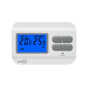 EU Push-button Easy Reader Digital Electric Non-programmable Room Thermostat Temperature Controller