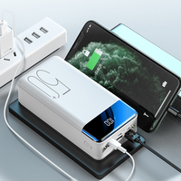 Batterie Externe 50000mAh Grande Capacité Powerbank LED 50000 MAh Charge Rapide 2.1A pour Téléphone Xiaomi Samsung