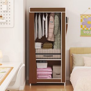Armoire de rangement simple pour la maison, armoire anti-poussière pour étudiants <span class=keywords><strong>en</strong></span> dortoir, armoire à chaussures, rangement pour vêtements, <span class=keywords><strong>casier</strong></span> de rangement <span class=keywords><strong>en</strong></span> gros - Product Image 4