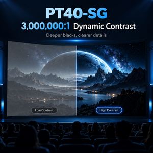 Proyector Láser Tricolor 4K PT40-SG, <span class=keywords><strong>4000</strong></span> Lúmenes, Proyector Inteligente para Reuniones y Cine en Casa con Enfoque Automático - Product Image 4