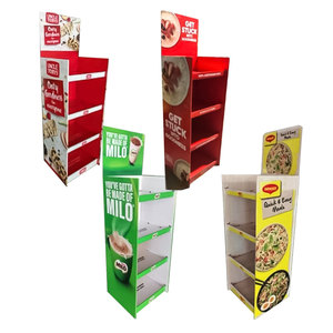Exhibidor de Cartón Corrugado de Gran Tamaño, Diseño Personalizado, para Mostrador o Suelo, Empaque Listo para Exhibir, Caja PDQ Convertible - Product Image 1