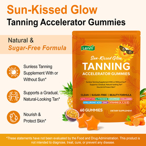 กัมมี่ผิวแทนวีแกนแบบธรรมชาติ ปราศจากน้ำตาล รูปดาว อัสตาแซนธิน บำรุงผิว สำหรับผิวโทนสีสวย - Product Image 4