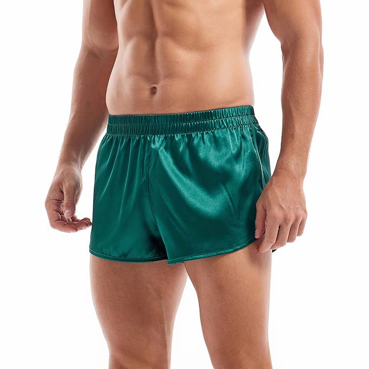 Dolamen Homme Bas De Pyjama Shorts Coton Modal - Ceinture Élastique Ajustable Avec Poches, XXX-Large Bleu